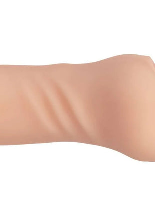 Beige silikon analplug mit glatter, hautähnlicher textur und konturierter form von calexotics für einsteiger