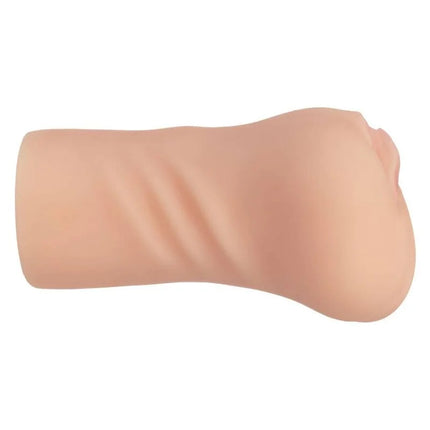 Beige silikon analplug mit glatter, hautähnlicher textur und konturierter form von calexotics für einsteiger