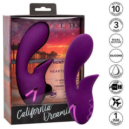 CALEXOTICS - HUNTINGTON BEACH HEARTBREAKER STIMULATOR & SUCKER LILA VON CALIFORNIA DREAMING - Klitorissauger