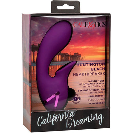 CALEXOTICS - HUNTINGTON BEACH HEARTBREAKER STIMULATOR & SUCKER LILA VON CALIFORNIA DREAMING - Klitorissauger