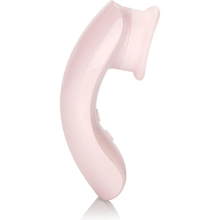 Pink silikongesichtsgerät mit ergonomischem design und glänzend glatter oberfläche von calexotics inspirieren sie flackernde intime erreger