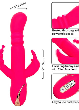 CALEXOTICS - JACK FANTASY DREIFACH BEHEIZTER VIBRATOR RABBIT ROSA