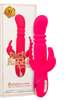 CALEXOTICS - JACK FANTASY DREIFACH BEHEIZTER VIBRATOR RABBIT ROSA