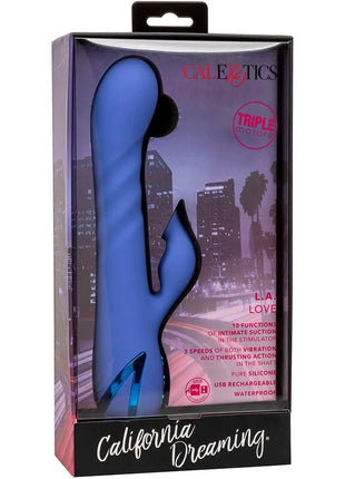 Calexotics la love vibrator und sauger blau aus silikon in california dreaming verpackung