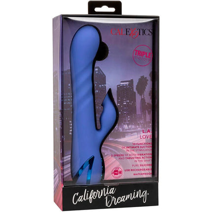 Calexotics la love vibrator und sauger blau aus silikon in california dreaming verpackung