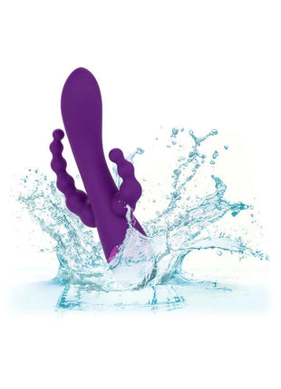 CaleXotics long beach bootylicious lila violettes silikonvibrationsspielzeug mit zentralem schacht und zwei gebogenen gehäuselappen