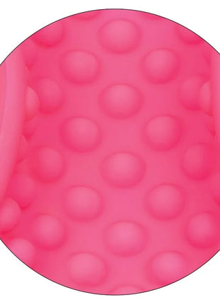 Calexotics masturbator mit perlengriff in leuchtendem pink aus silikon mit strukturierten, erhabenen domes