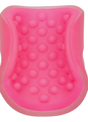 Pink silikon pflegematte mit erhabenen runden noppen für calexotics masturbator mit perlengriff