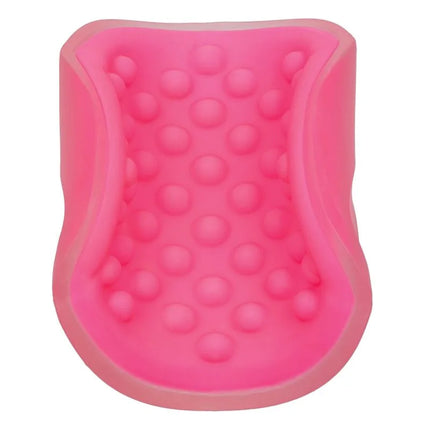 Pink silikon pflegematte mit erhabenen runden noppen für calexotics masturbator mit perlengriff