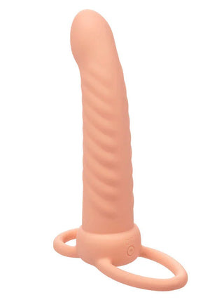 CALEXOTICS - MAXX RIBBED DUAL PENETRATOR 10 VIBRATIONEN FLEISCH
