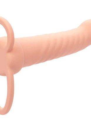 CALEXOTICS - MAXX RIBBED DUAL PENETRATOR 10 VIBRATIONEN FLEISCH