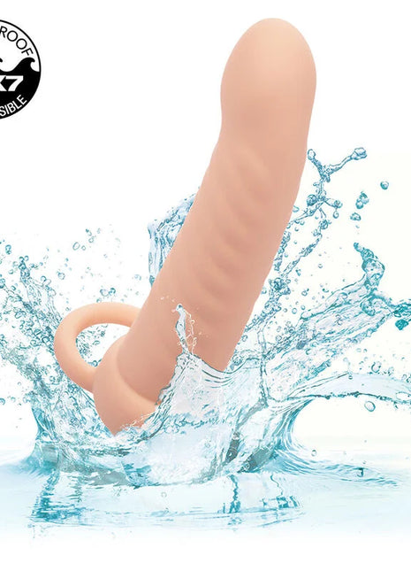 CALEXOTICS - MAXX RIBBED DUAL PENETRATOR 10 VIBRATIONEN FLEISCH