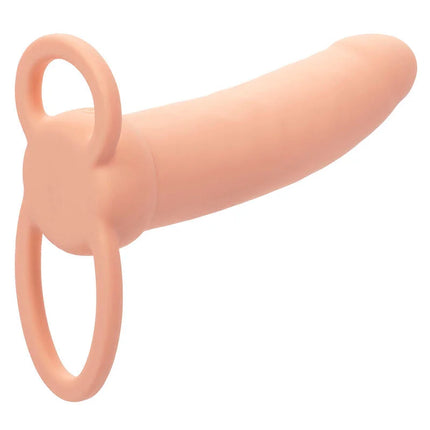 CALEXOTICS - MAXX THICK DUAL PENETRATOR 10 VIBRATIONEN FLEISCH - Penishülle mit Verlängerung