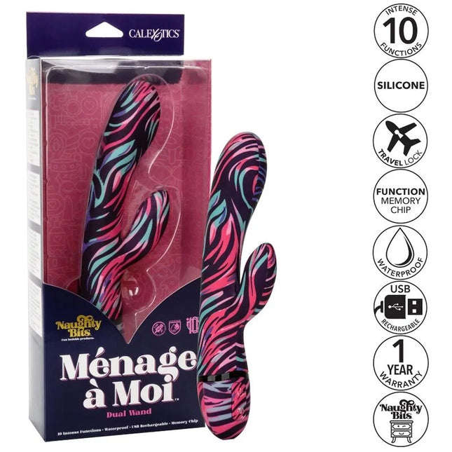 CALEXOTICS - MENAGE A MOI DUAL WAND VIBRATOR - Rabbit-Vibratoren