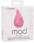 Pink teardrop mod flair stimulator rosa aus flüssigsilikon für persönliche vibration und reizgebung