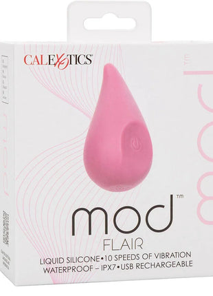 Pink teardrop mod flair stimulator rosa aus flüssigsilikon für persönliche vibration und reizgebung