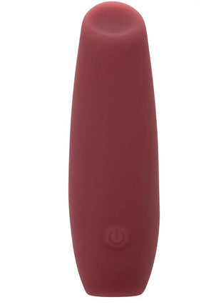 CaleXotics mod tilt stimulator rot matte rose roter silikonvibrator mit glattem, abgerundetem design und eingebettetem power-knopf