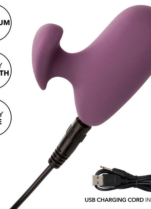 Lila silikon erwachsenenspielzeug mit ergonomischem design und usb-ladekabel von calexotics mod touch stimulator