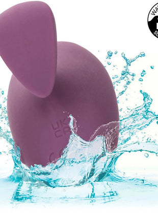 Purpurfarbener silikon vibrator in kaninchenform mit ipx7 wasserdichtheit von calexotics mod touch stimulator lila