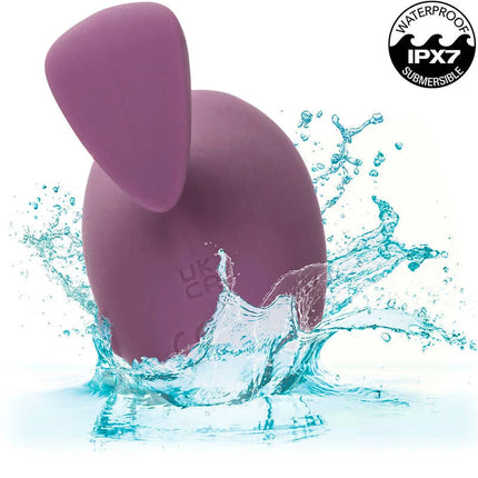 Purpurfarbener silikon vibrator in kaninchenform mit ipx7 wasserdichtheit von calexotics mod touch stimulator lila