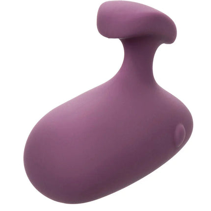 Calexotics mod touch stimulator lila ist ein lila silikonspielzeug mit glattem, abgerundetem körper und kleinem seitlichem knopf