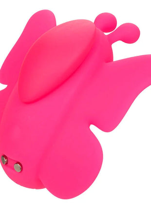 Helle pinke silikon schmetterlingsförmige vibrator mit abgerundeten flügeln und antennen von CALExotics