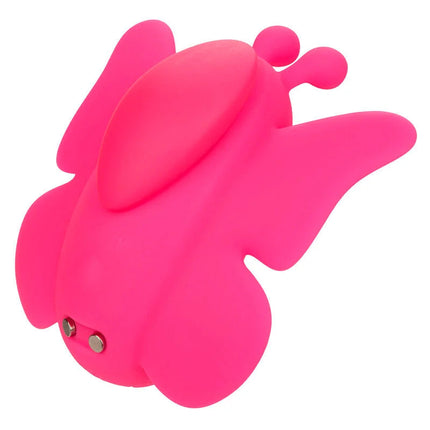 Helle pinke silikon schmetterlingsförmige vibrator mit abgerundeten flügeln und antennen von CALExotics