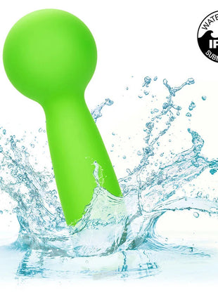 CALEXOTICS - NEON VIBES THE BUBBLY VIBE MINI-MASSAGER 10 VIBRATIONEN GRÜN