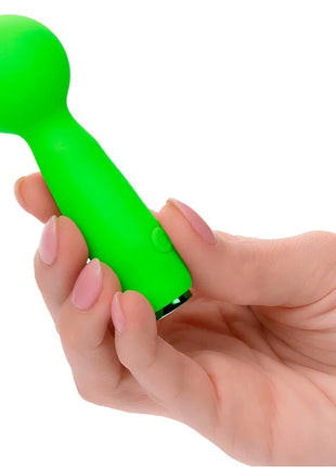 CALEXOTICS - NEON VIBES THE BUBBLY VIBE MINI-MASSAGER 10 VIBRATIONEN GRÜN