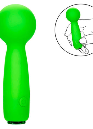 CALEXOTICS - NEON VIBES THE BUBBLY VIBE MINI-MASSAGER 10 VIBRATIONEN GRÜN