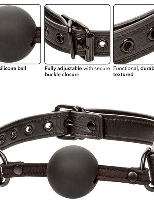 CALEXOTICS - NOCTURNAL BALL GAG SILIKON SCHWARZ