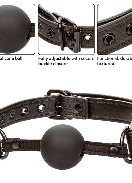 CALEXOTICS - NOCTURNAL BALL GAG SILIKON SCHWARZ
