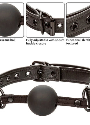 CALEXOTICS - NOCTURNAL BALL GAG SILIKON SCHWARZ