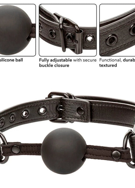 CALEXOTICS - NOCTURNAL BALL GAG SILIKON SCHWARZ