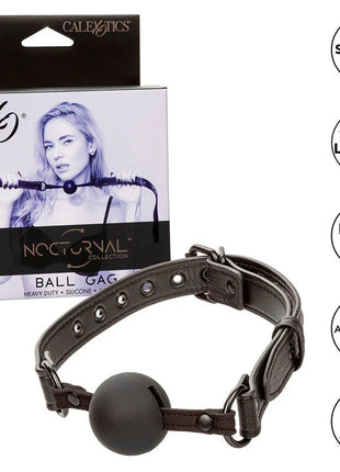 CALEXOTICS - NOCTURNAL BALL GAG SILIKON SCHWARZ