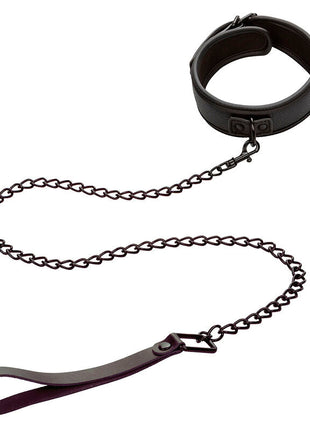 CALEXOTICS - NOCTURNAL HALSBAND & LEINE LEDER VERSTELLBAR SCHWARZ