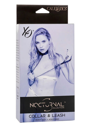 CALEXOTICS - NOCTURNAL HALSBAND & LEINE LEDER VERSTELLBAR SCHWARZ