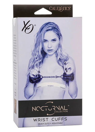 CALEXOTICS - NOCTURNAL LEDER HANDGELENK MANSCHETTEN VERSTELLBAR SCHWARZ