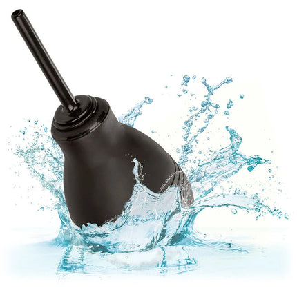 Calexotics one way analdusche schwarz schwarzer gummiballon mit langem schlanken aufsatz