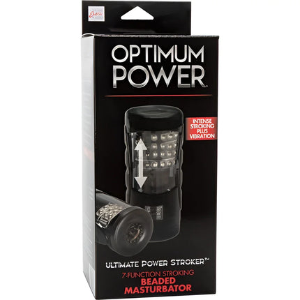 Calaexotics optimum power ultimate stroker schwarzer kugeliger masturbator mit 7-fach stroking und vibration