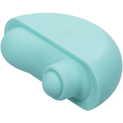 Calexotics ovation acclaim stimulator aqua green glattes hellblaues silikon mit ergonomischer form und zwei knöpfen