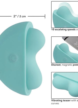 Kalexotics ovation applause stimulator aqua green vibrierender teaser in türkis mit ergonomischer form und silikongehäuse