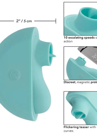 CALEXOTICS - OVATION RAVE STIMULATOR AQUA GREEN - Minivibrator
