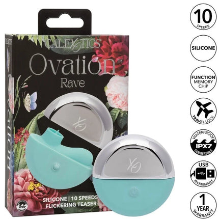 CALEXOTICS - OVATION RAVE STIMULATOR AQUA GREEN - Minivibrator