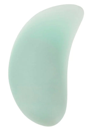 Ein glattes, mintgrünes jadeähnliches massagegerät mit ergonomischer form von calexotics pacifica bali teaser 10 funktionen aqua