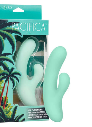 CALEXOTICS - PACIFICA FIJI VIBRATOR & ESTIMULATOR G-PUNKT 10 VIBRATIONEN AQUA
