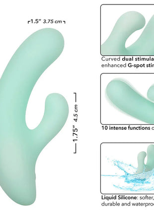 CALEXOTICS - PACIFICA FIJI VIBRATOR & ESTIMULATOR G-PUNKT 10 VIBRATIONEN AQUA
