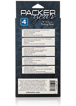 Calexotics packung penis fleisch 12,75 cm dunkler grauer 4-zoll phallusförmiger packer mit strukturierter oberfläche