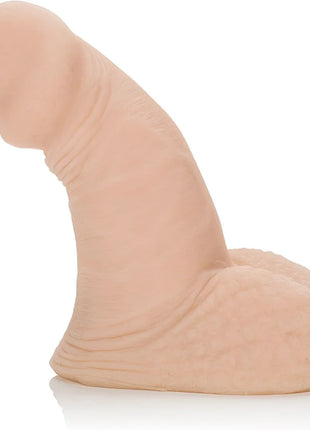 Beiger silikon-penis mit strukturierter basis und glatten realistischen konturen 12,75 cm von calexotics