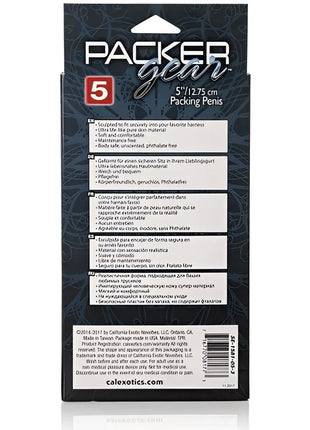 Schwarze verpackung für einen 14,5 cm packung penis fleisch von calexotics von packer gear